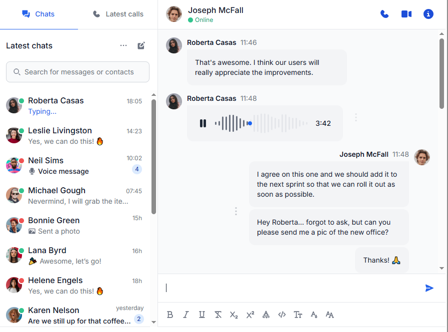 Leiskite komandai klausti CRM klausimų taip, kaip jie kalbėtų su kolega