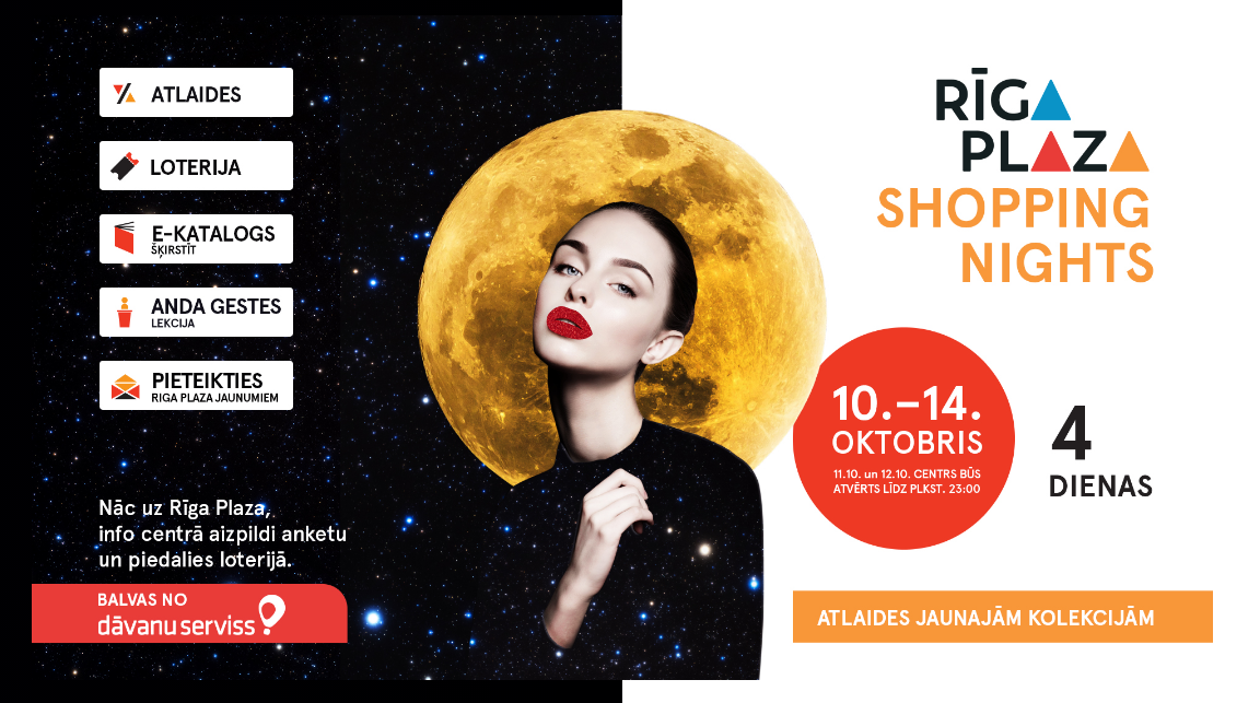 Riga Plaza Shopping Nights nukreipimo puslapis